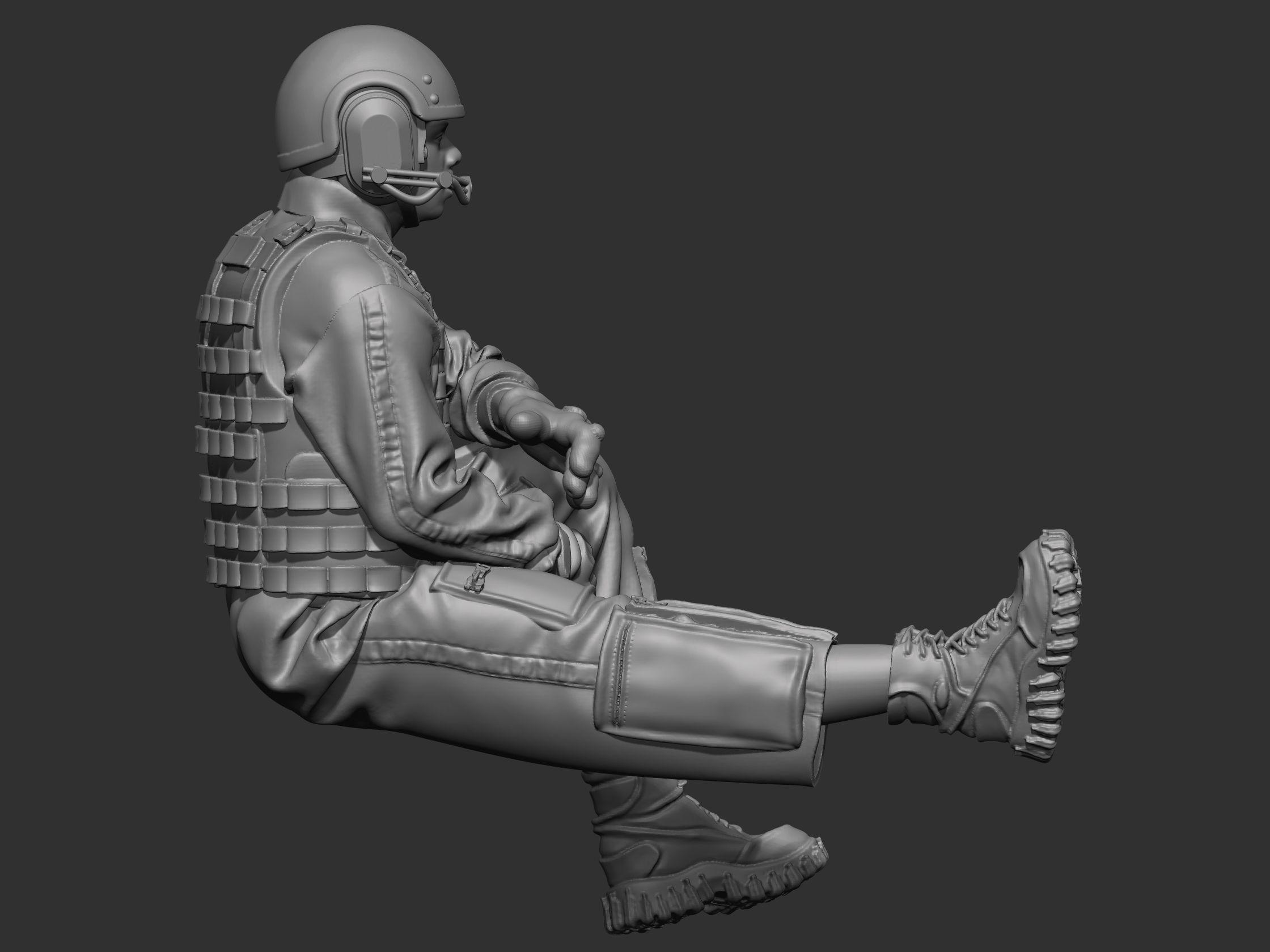 USA Tankman modern 4 3D print model_10