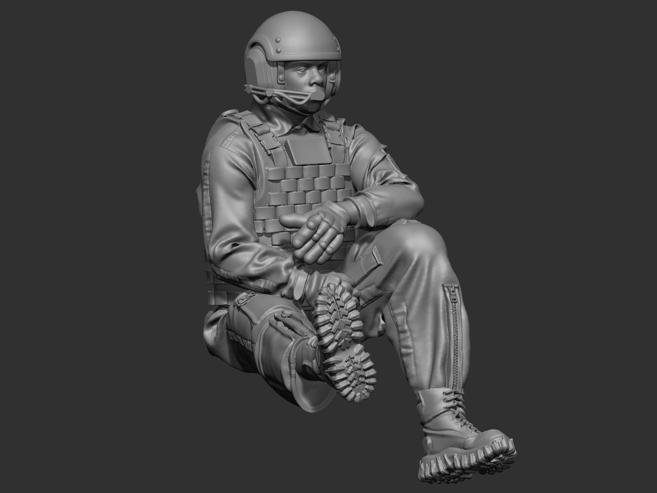 USA Tankman modern 4 3D print model_14