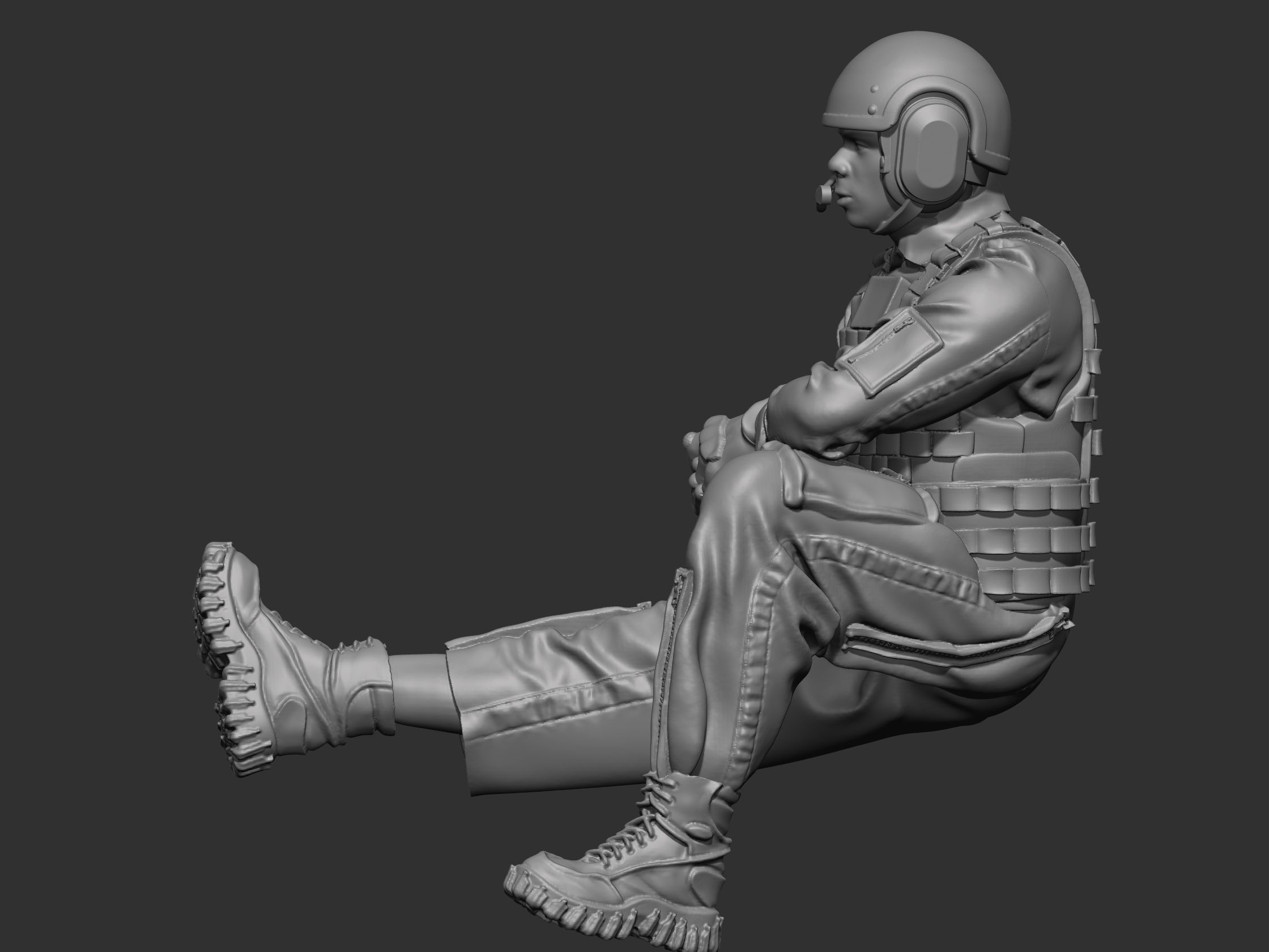 USA Tankman modern 4 3D print model_22