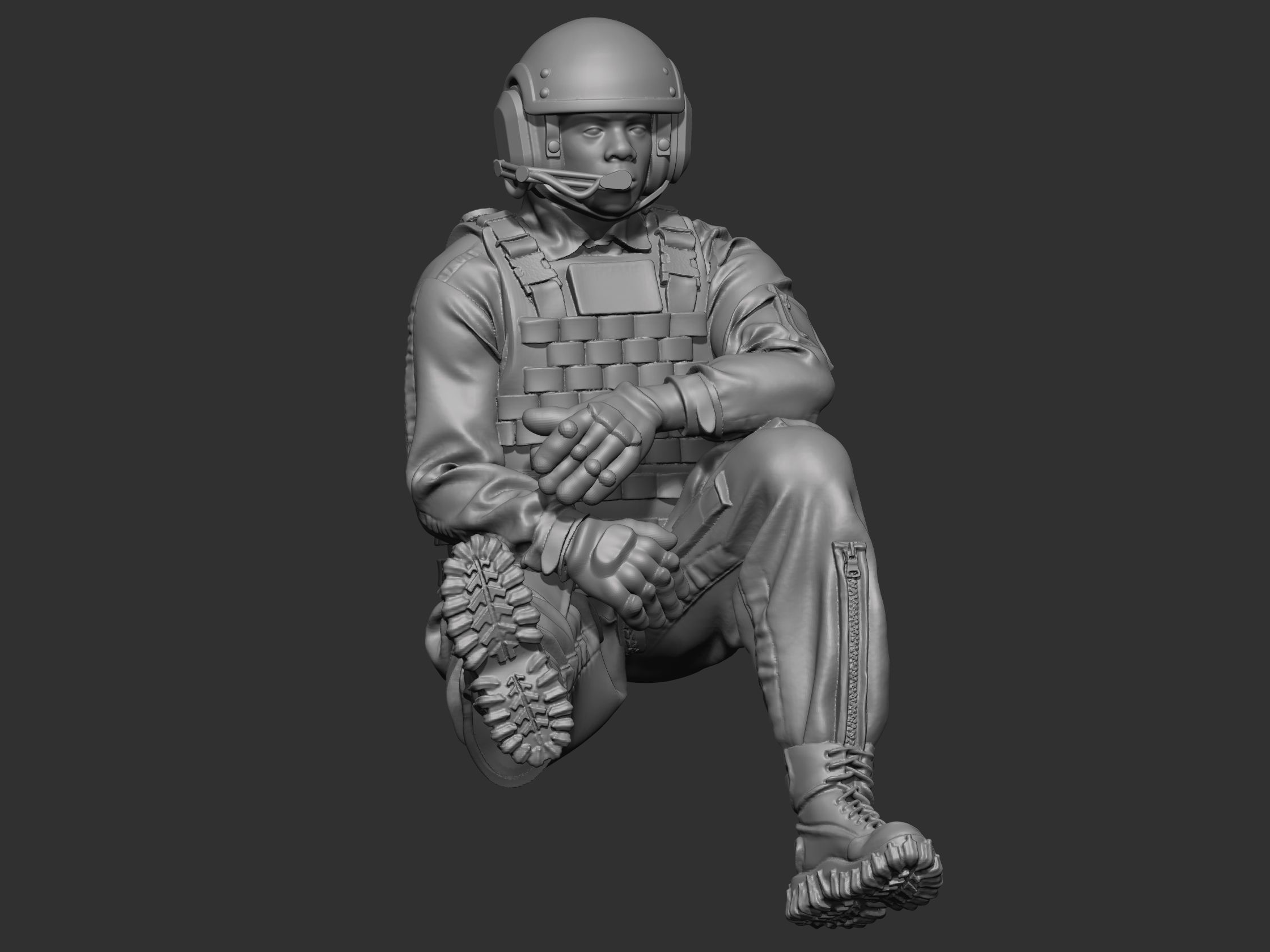 USA Tankman modern 4 3D print model_16