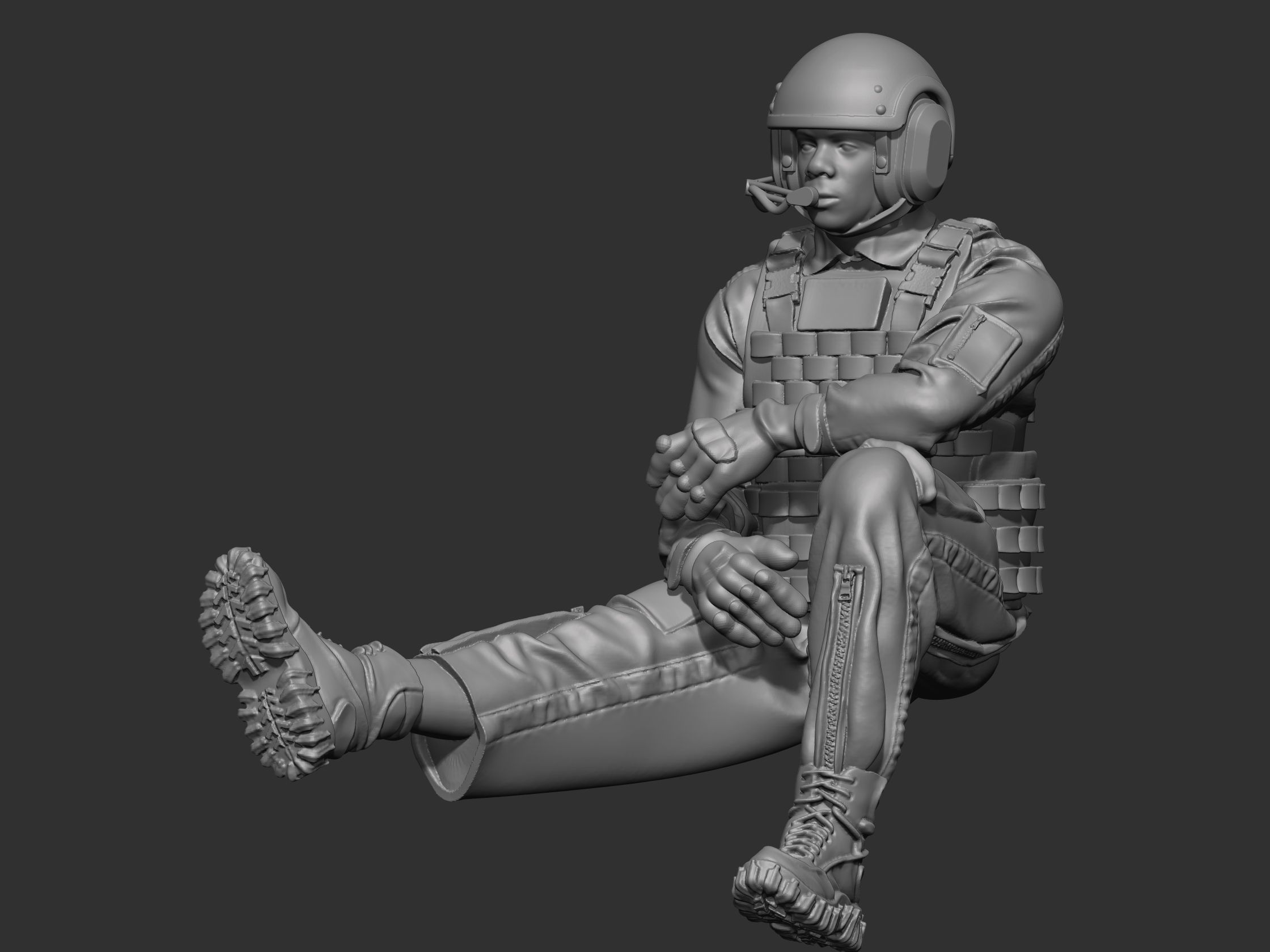 USA Tankman modern 4 3D print model_19