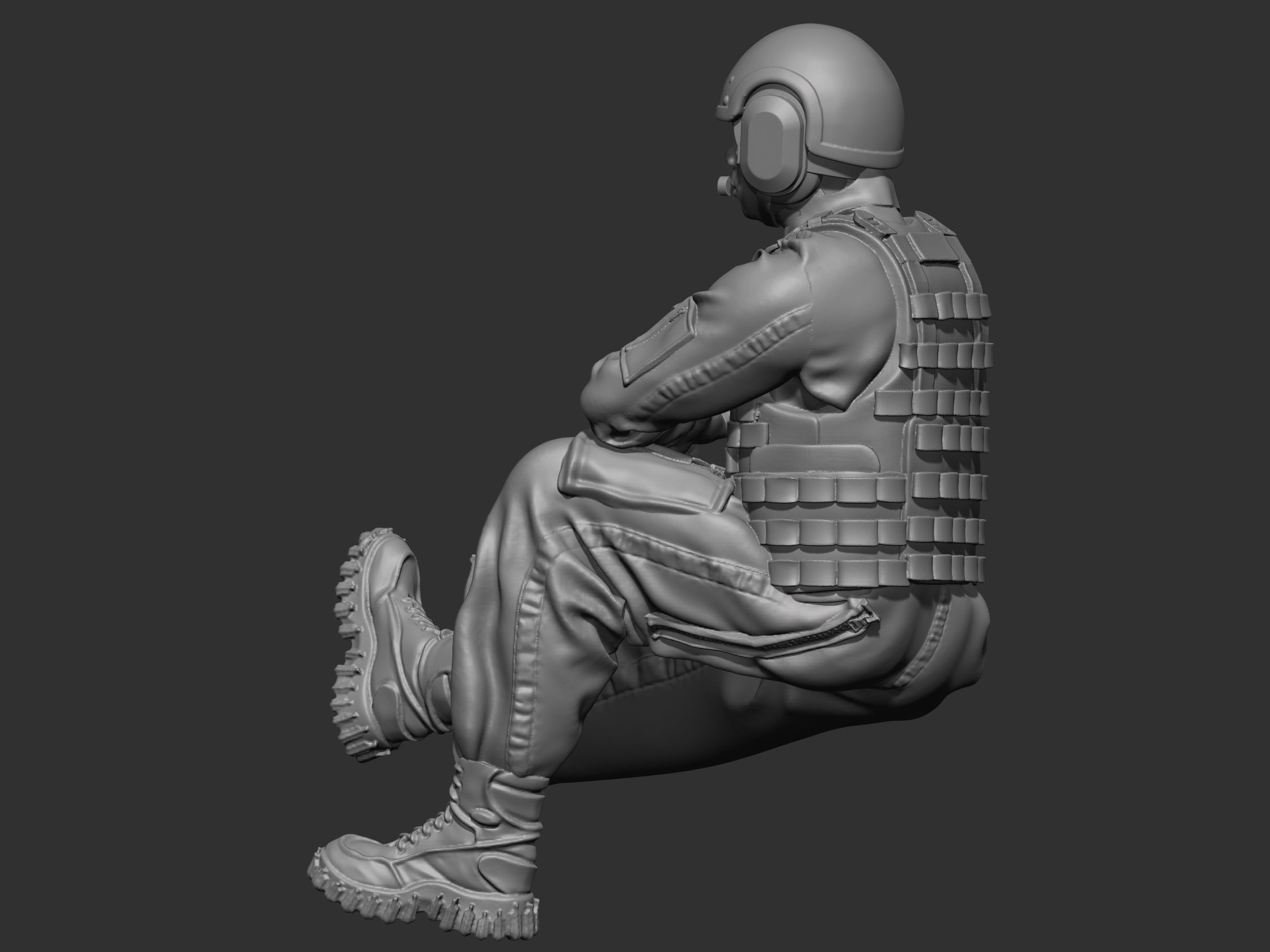 USA Tankman modern 4 3D print model_24