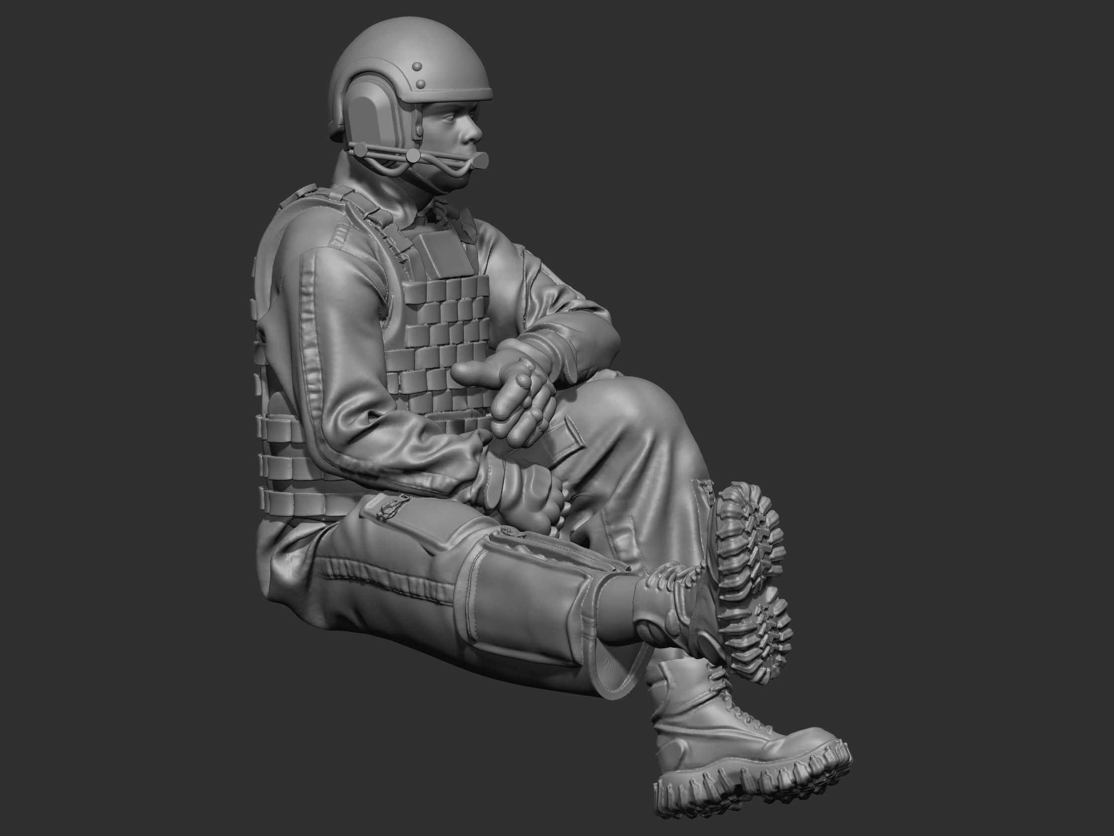 USA Tankman modern 4 3D print model_13