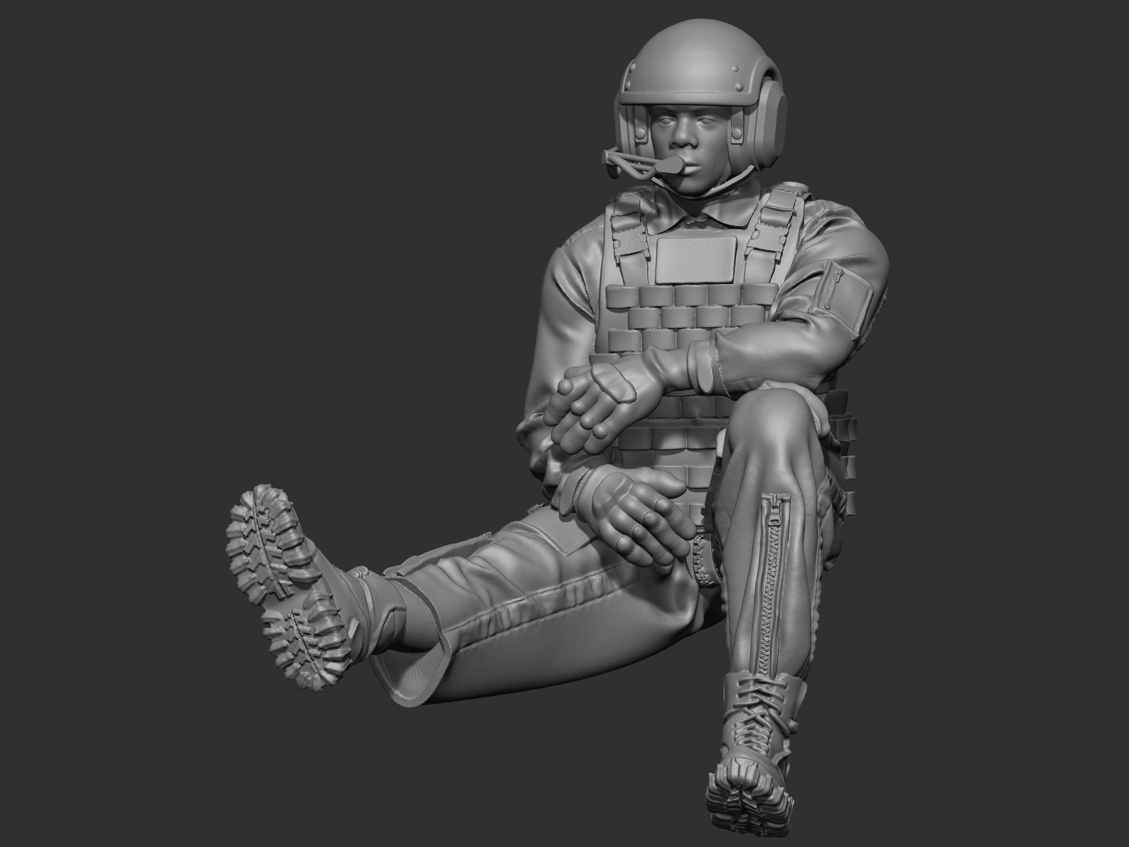 USA Tankman modern 4 3D print model_15