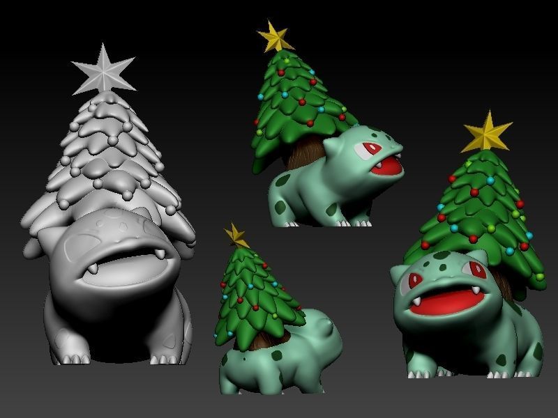Pokemon christmas pack 3D print model_6
