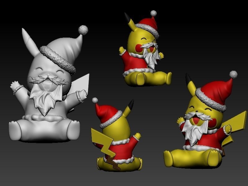 Pokemon christmas pack 3D print model_2