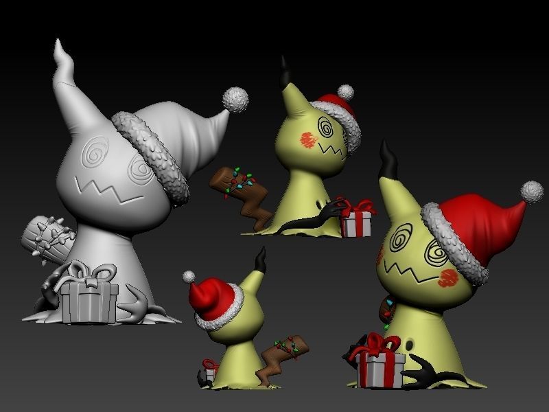 Pokemon christmas pack 3D print model_7
