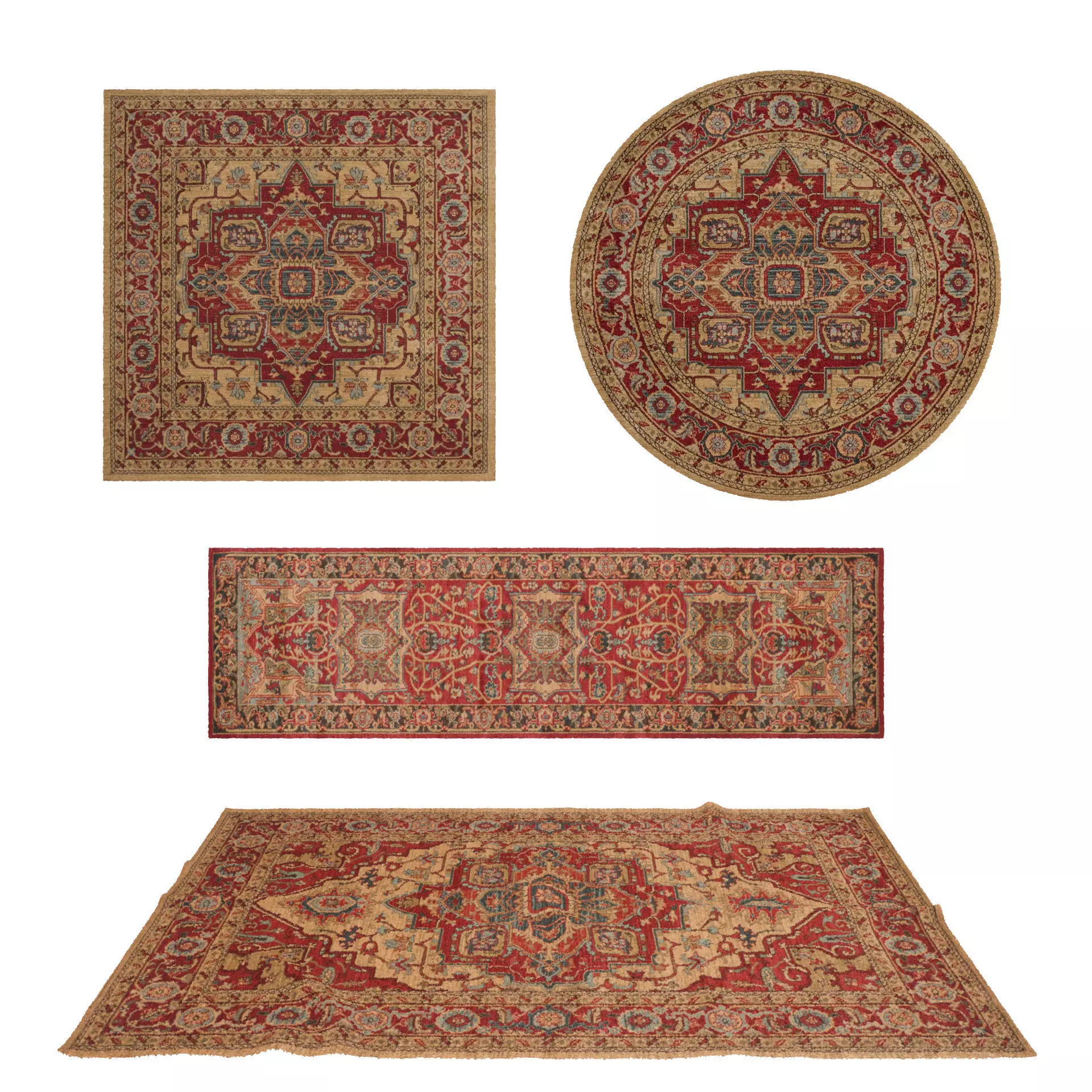 Rugs No 535 Low-poly 3D model