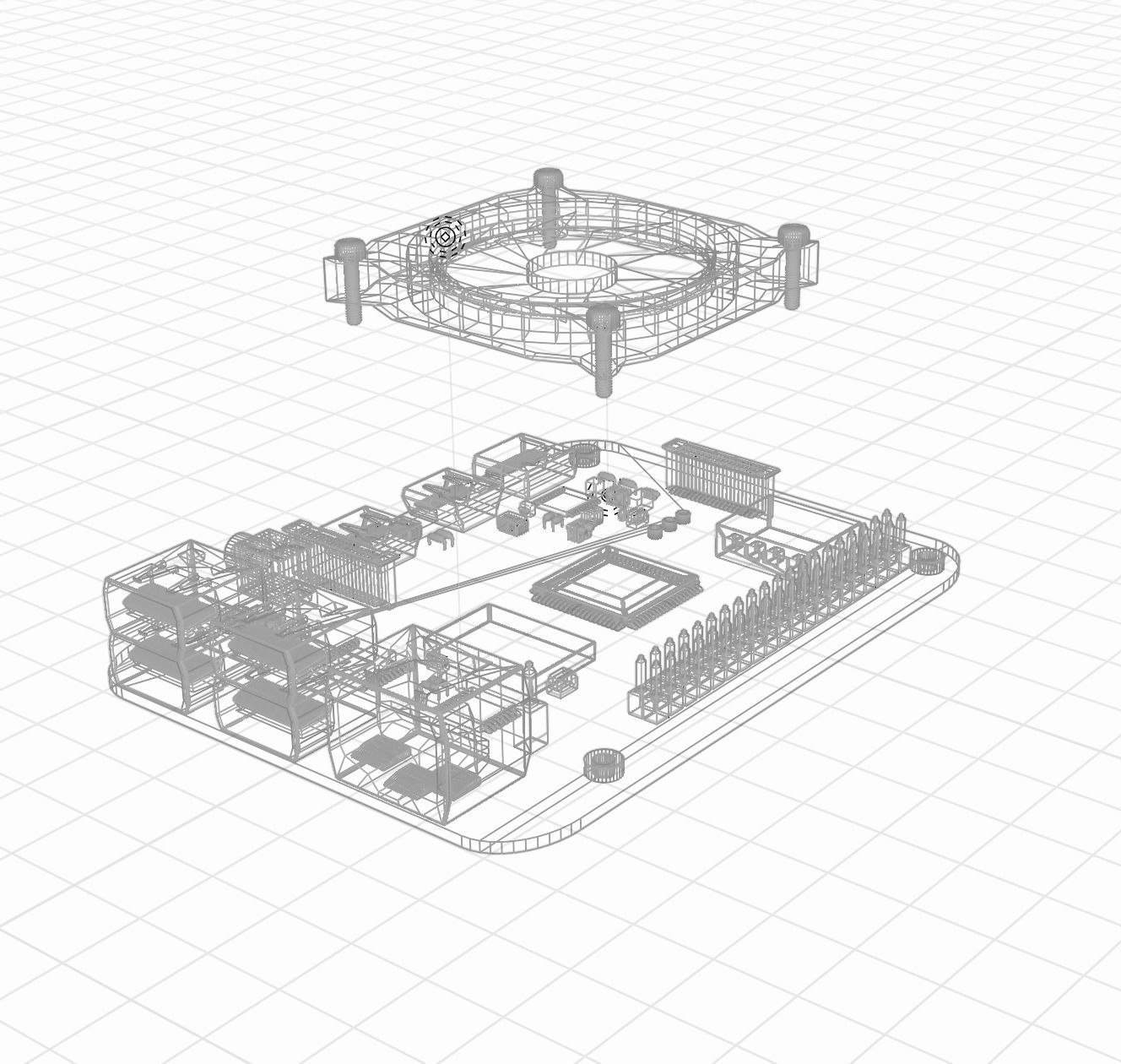Basic Raspberry Pi 4 Design 3D model_6
