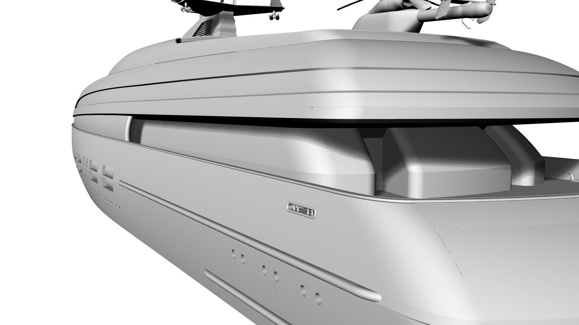 100 Meter Mega Yacht 3D model_8