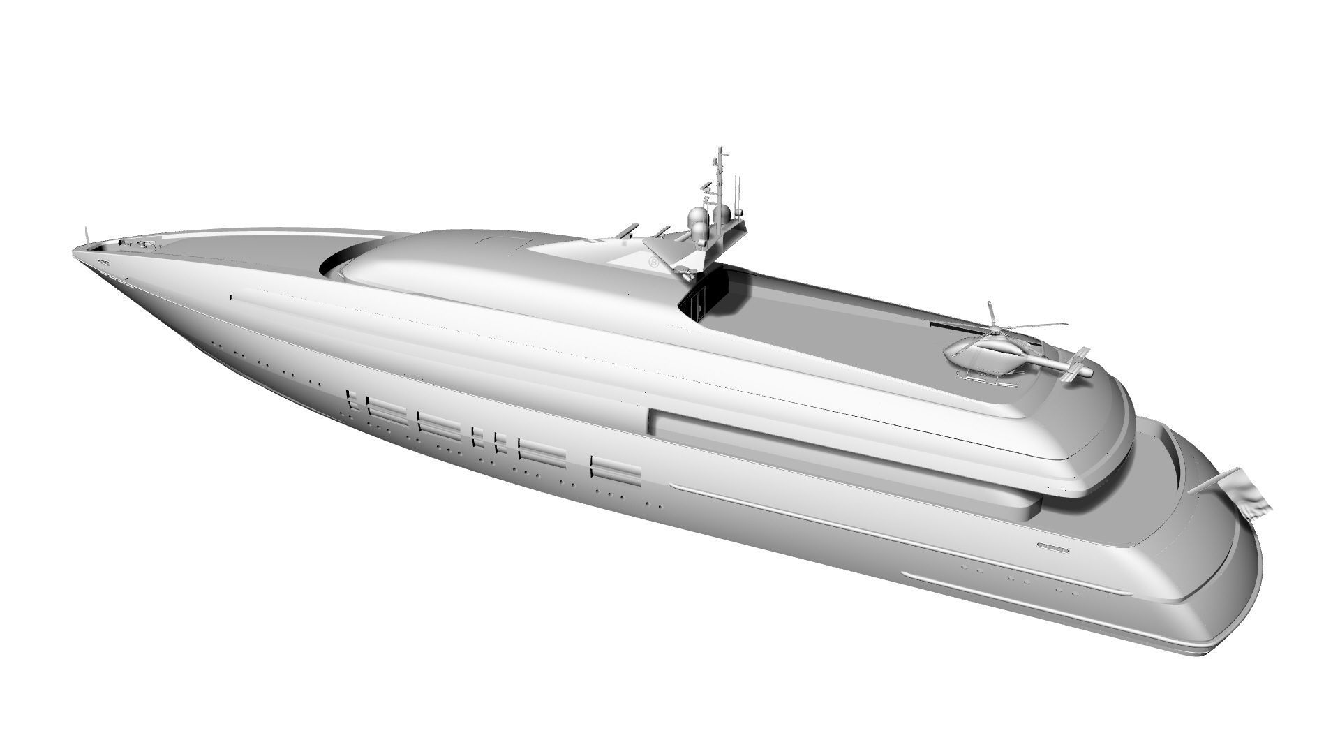 100 Meter Mega Yacht 3D model_5