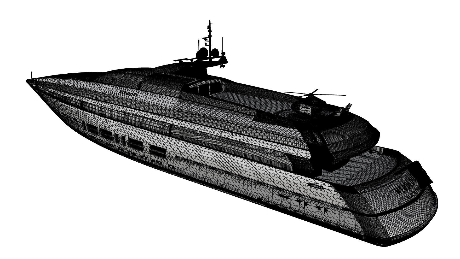 100 Meter Mega Yacht 3D model_12