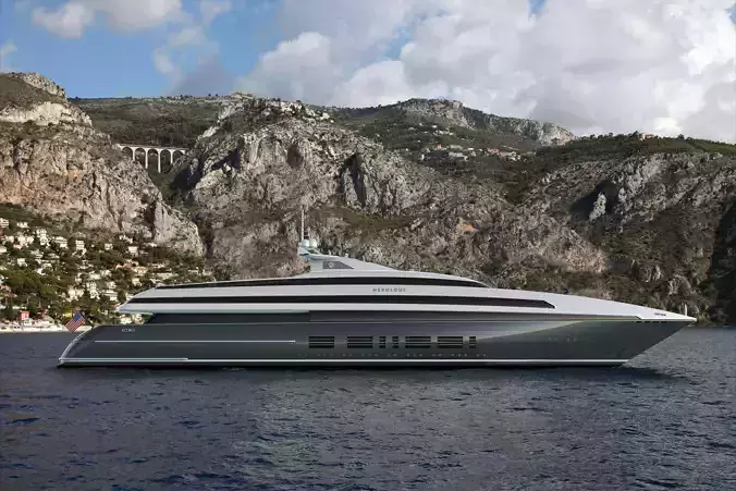 100 Meter Mega Yacht 3D model