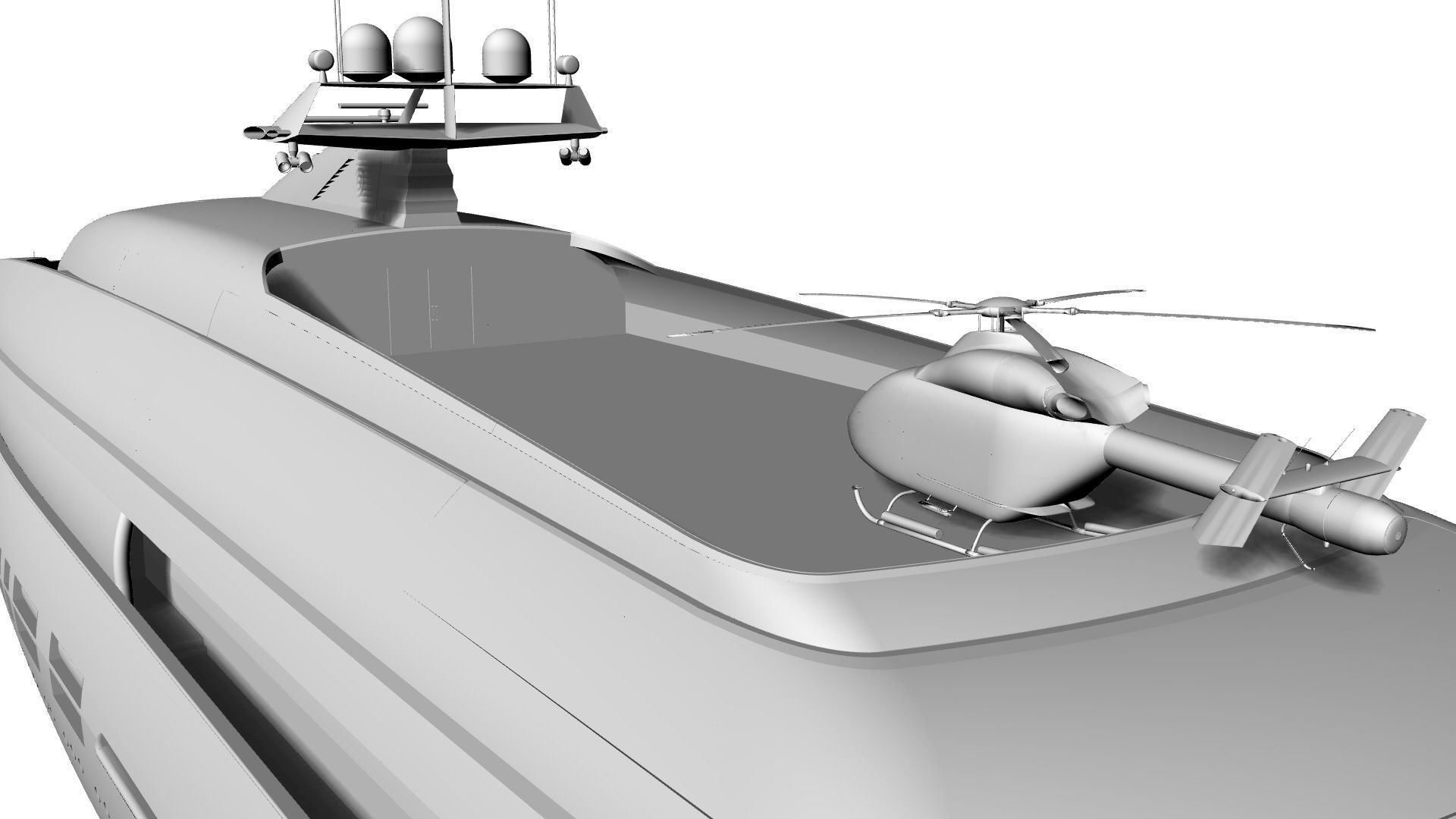 100 Meter Mega Yacht 3D model_9