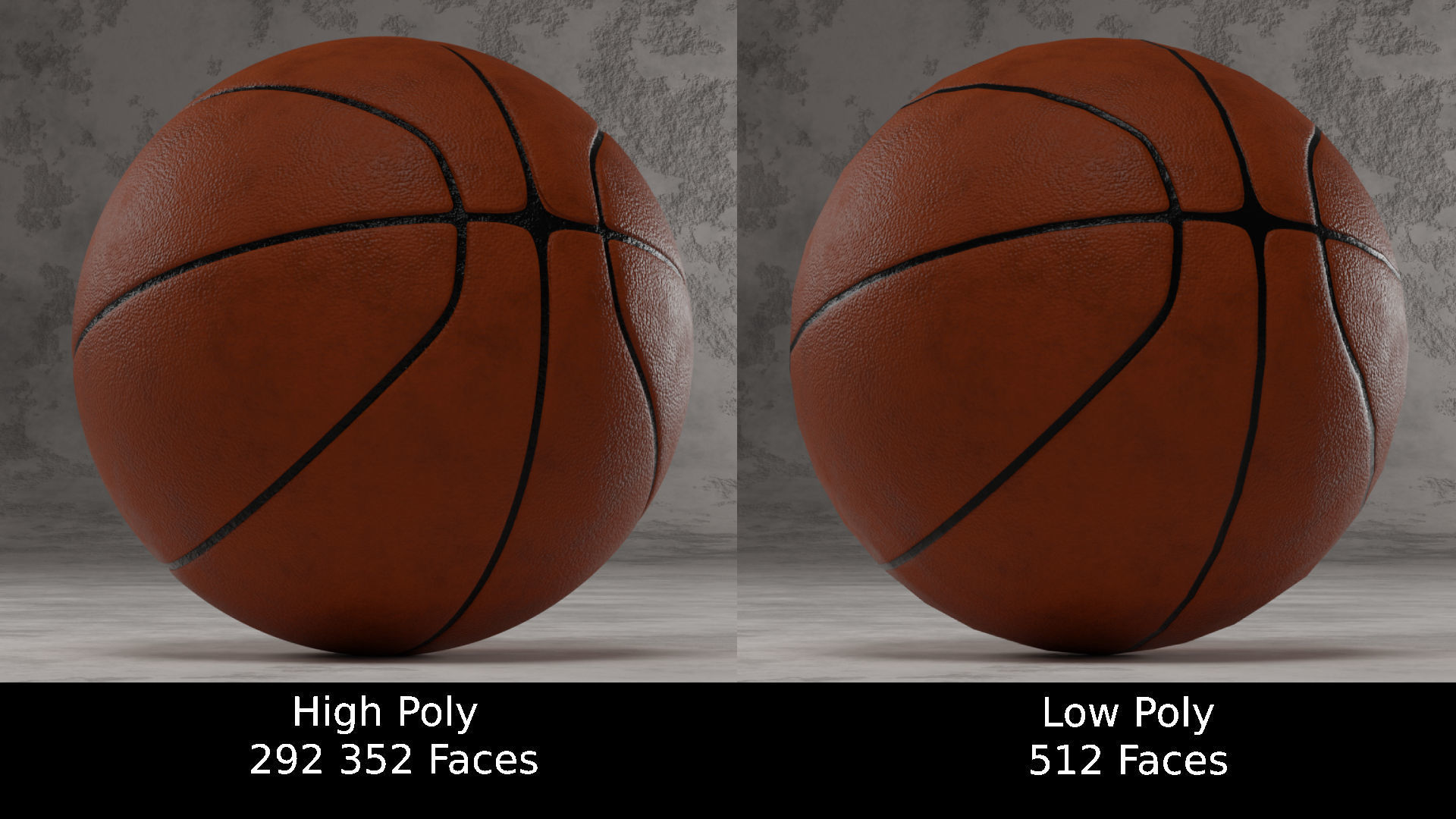 Basketball Ball 3D Models Low-poly 3D model_1