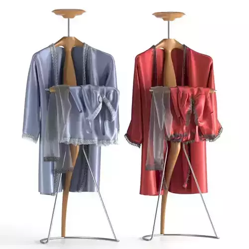 Valet stand Porada Sir-Bis 2 with peignoir and stockings