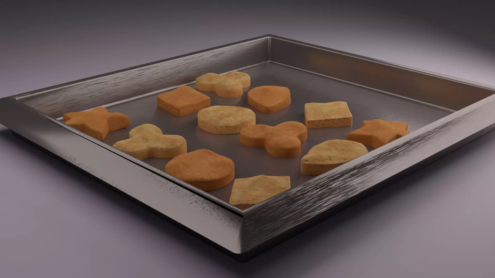 Home made cookies 3D model_0