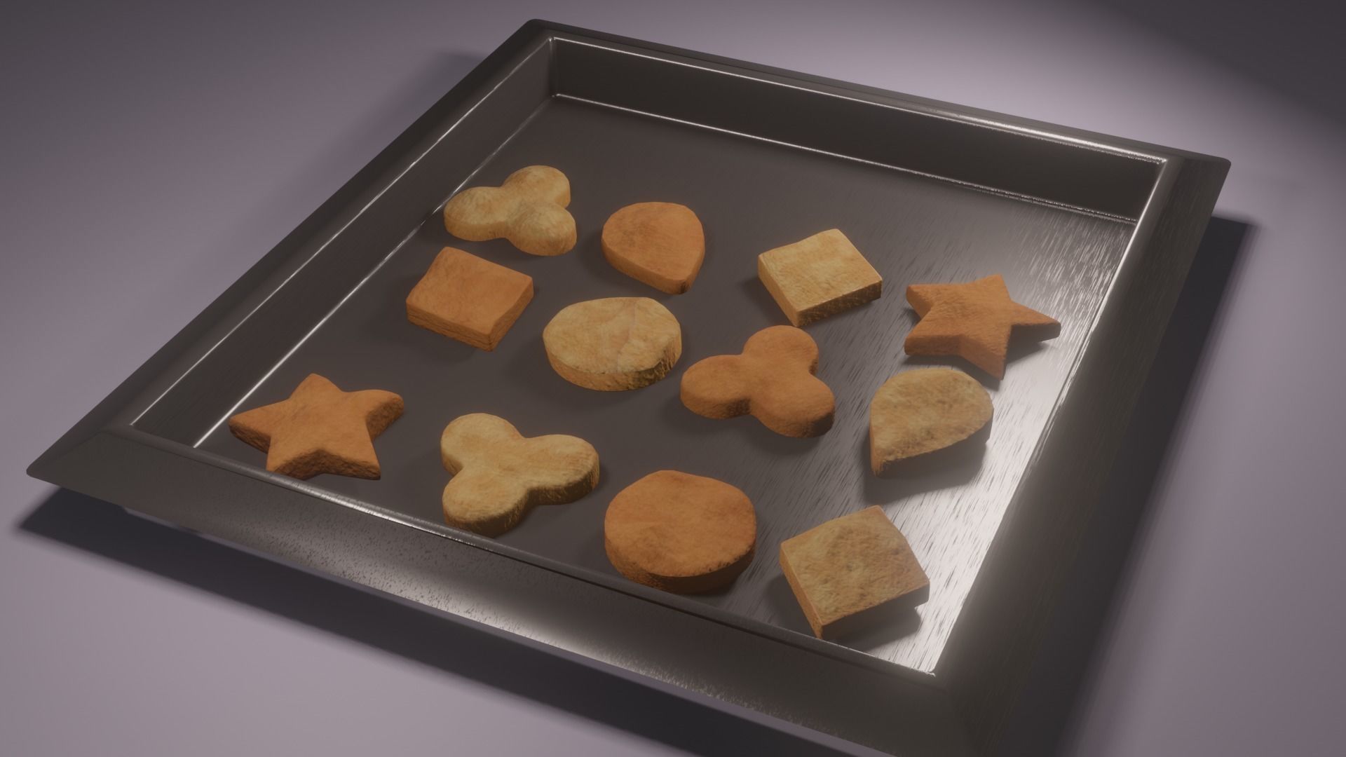 Home made cookies 3D model_5