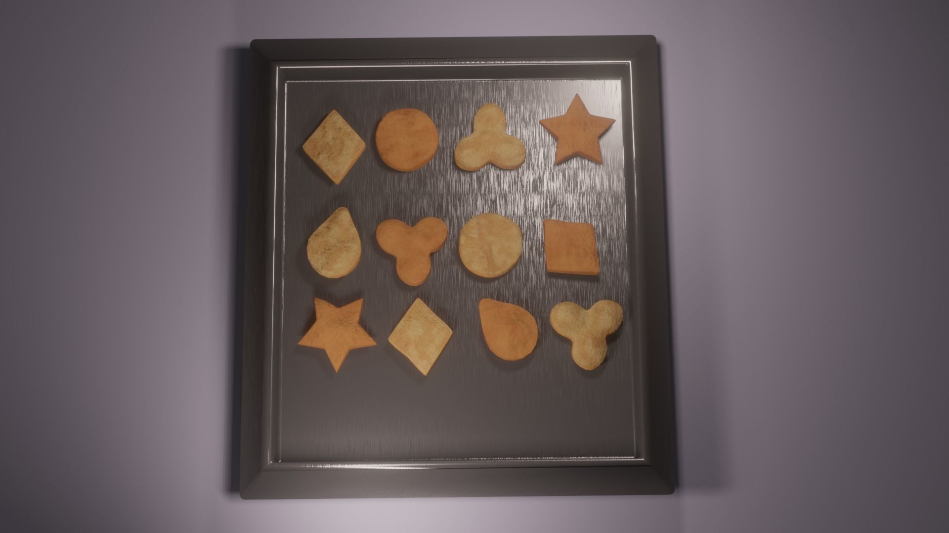Home made cookies 3D model_1