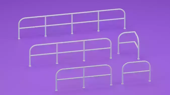 Railing Collection set of metal railings