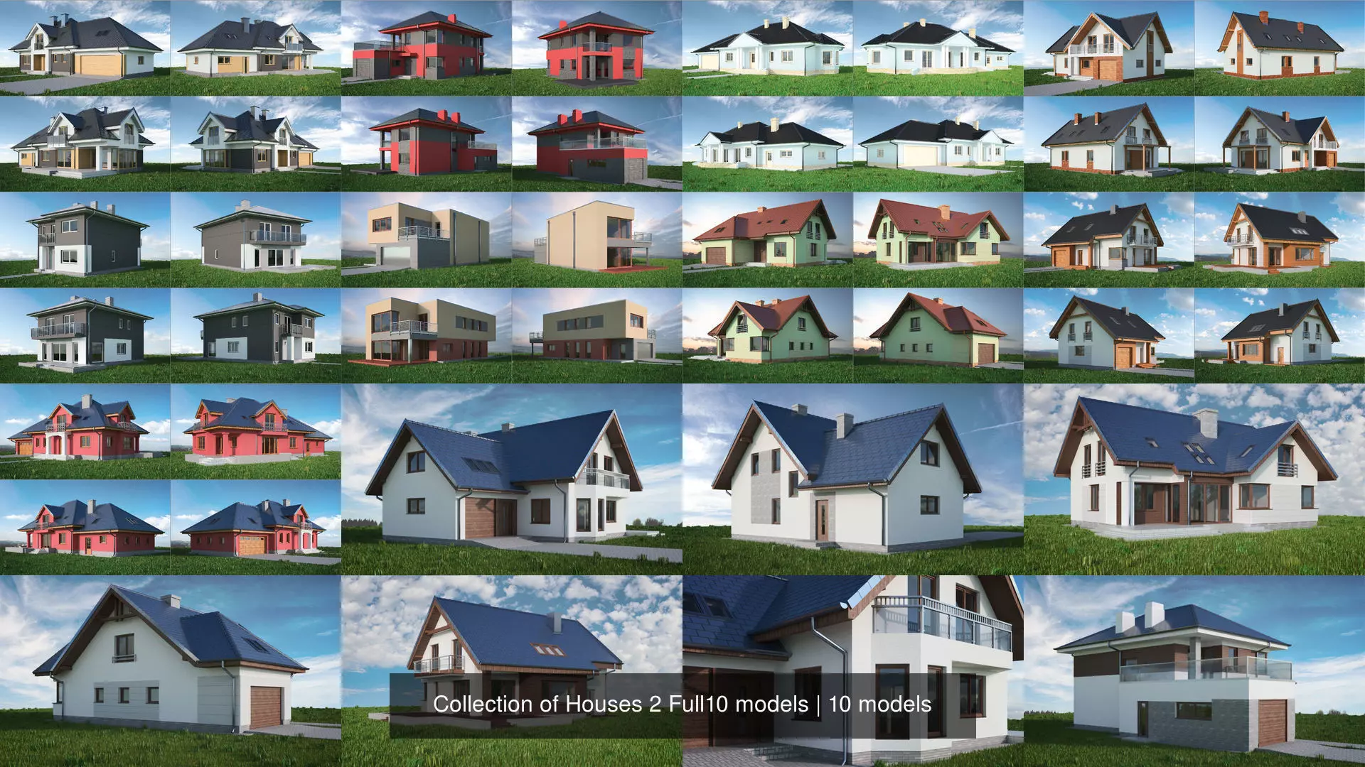 Collection of Houses 2 Full10 models _0
