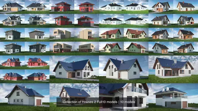 Collection of Houses 2 Full10 models 