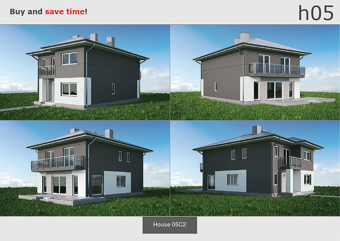 Collection of Houses 2 Full10 models 3D Model Pack 6