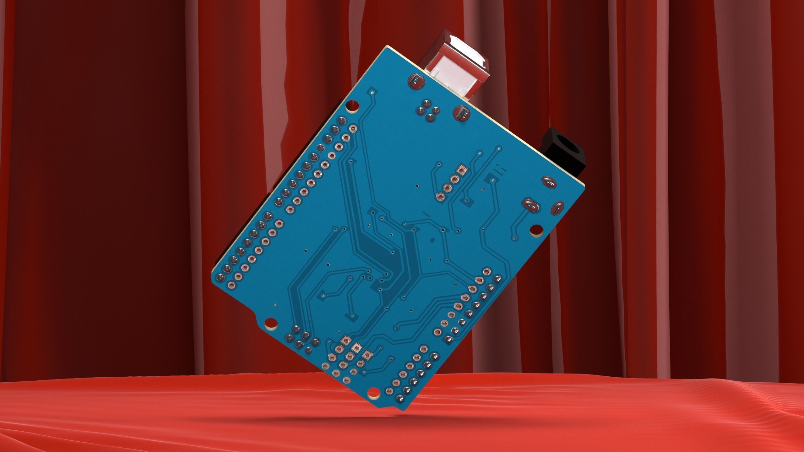 Arduino Uno R3 SMD 3D model_2