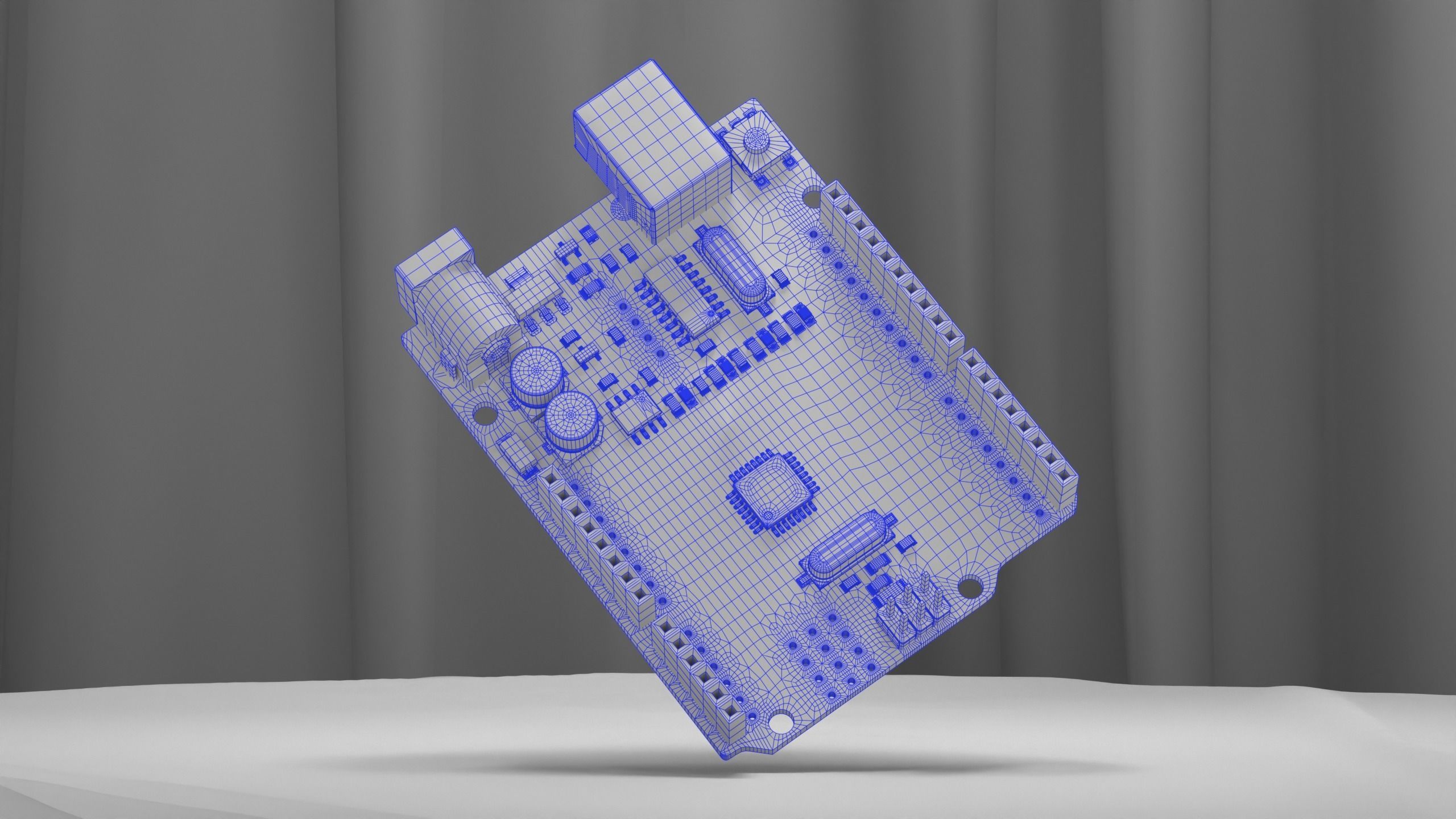 Arduino Uno R3 SMD 3D model_12
