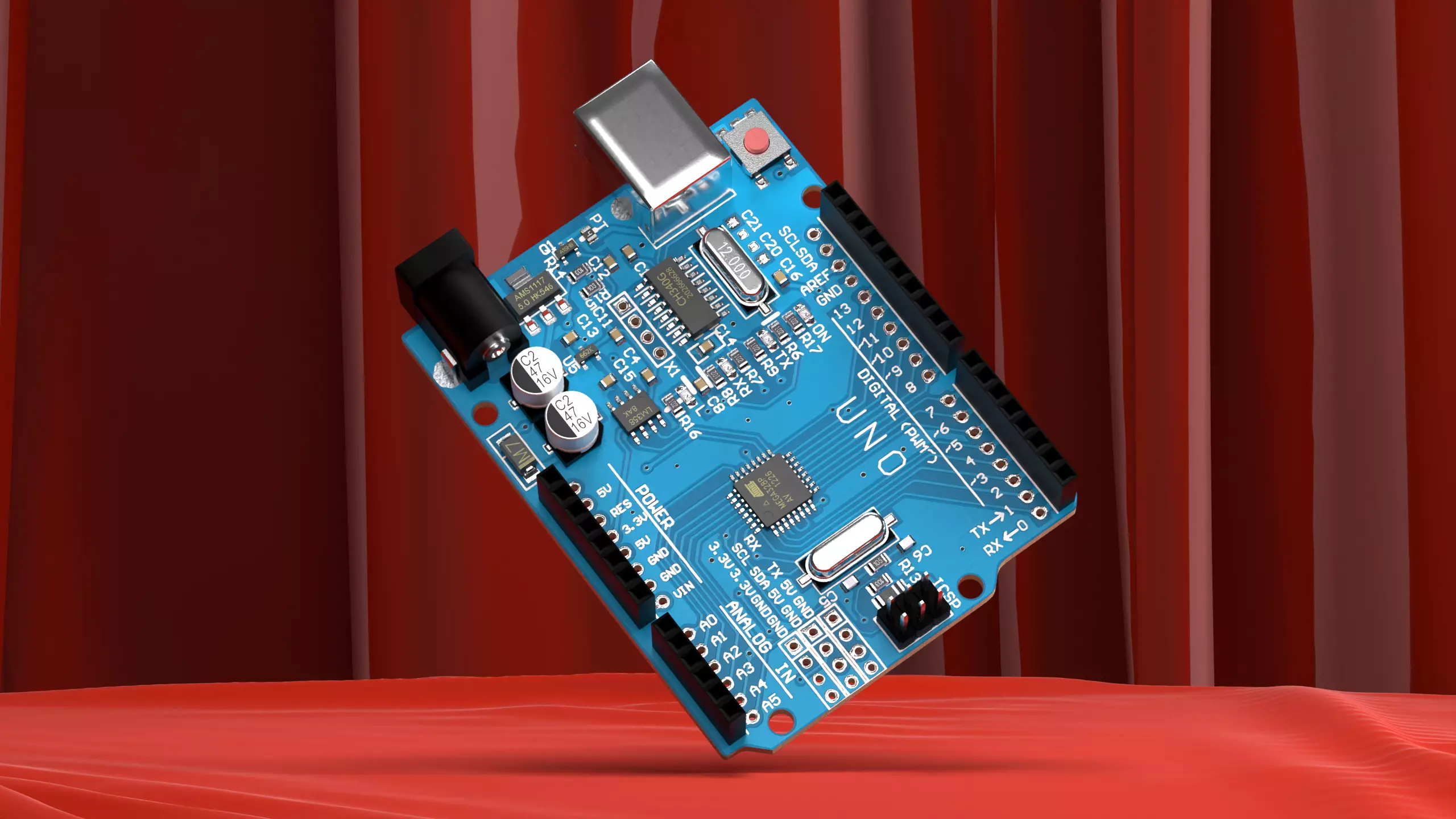 Arduino Uno R3 SMD 3D model_0