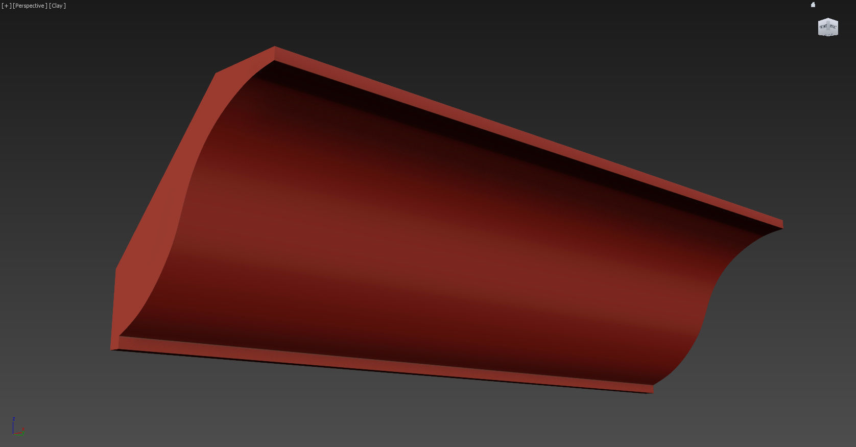 Cornice Moulding Low-poly 3D model_1