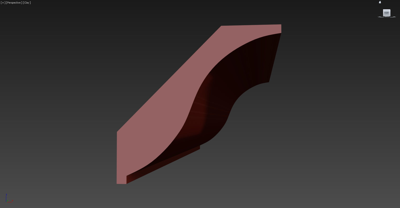 Cornice Moulding Low-poly 3D model_3