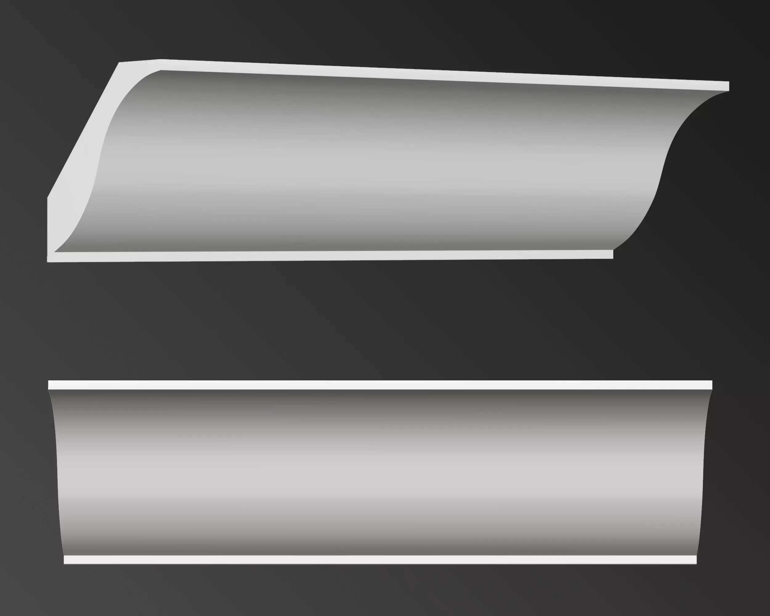 Cornice Moulding Low-poly 3D model_0