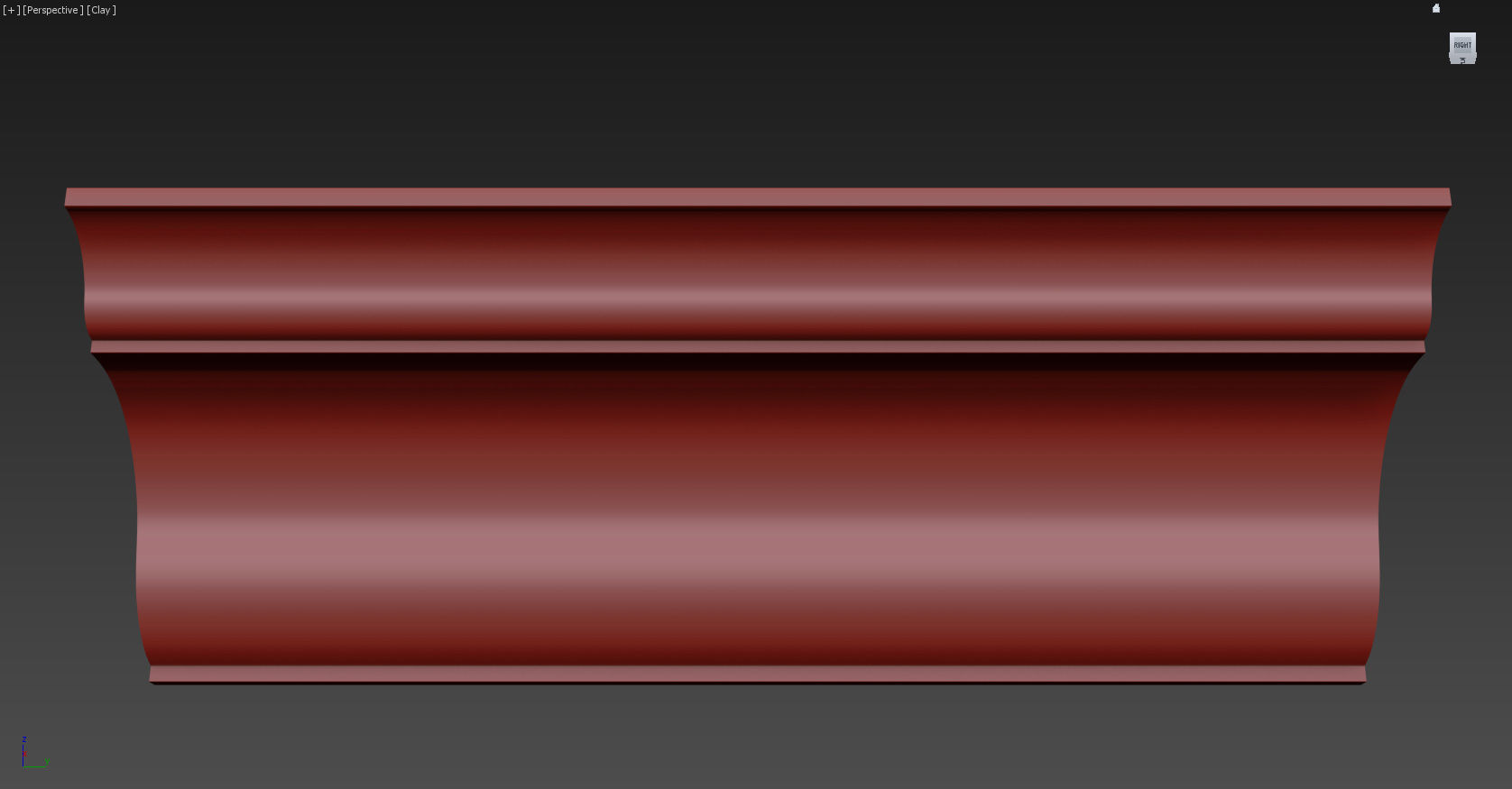 Cornice Moulding Low-poly 3D model_7