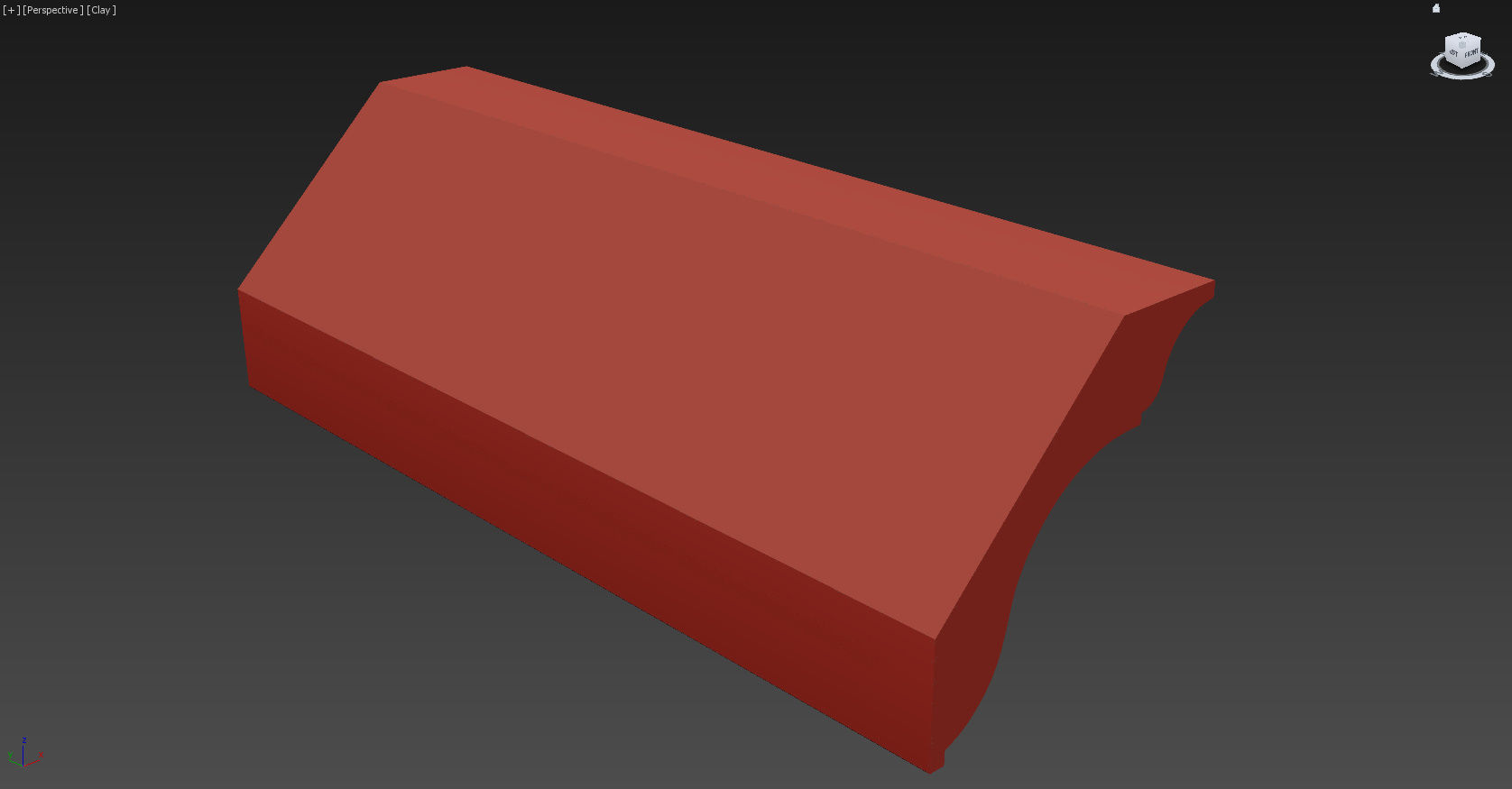 Cornice Moulding Low-poly 3D model_5
