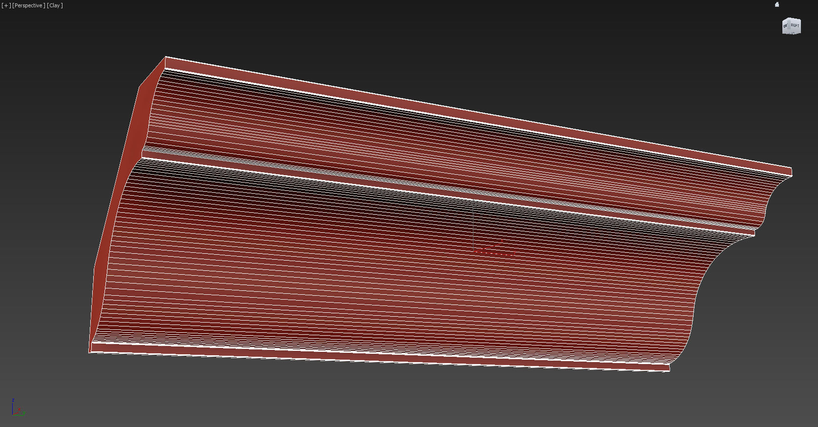 Cornice Moulding Low-poly 3D model_2