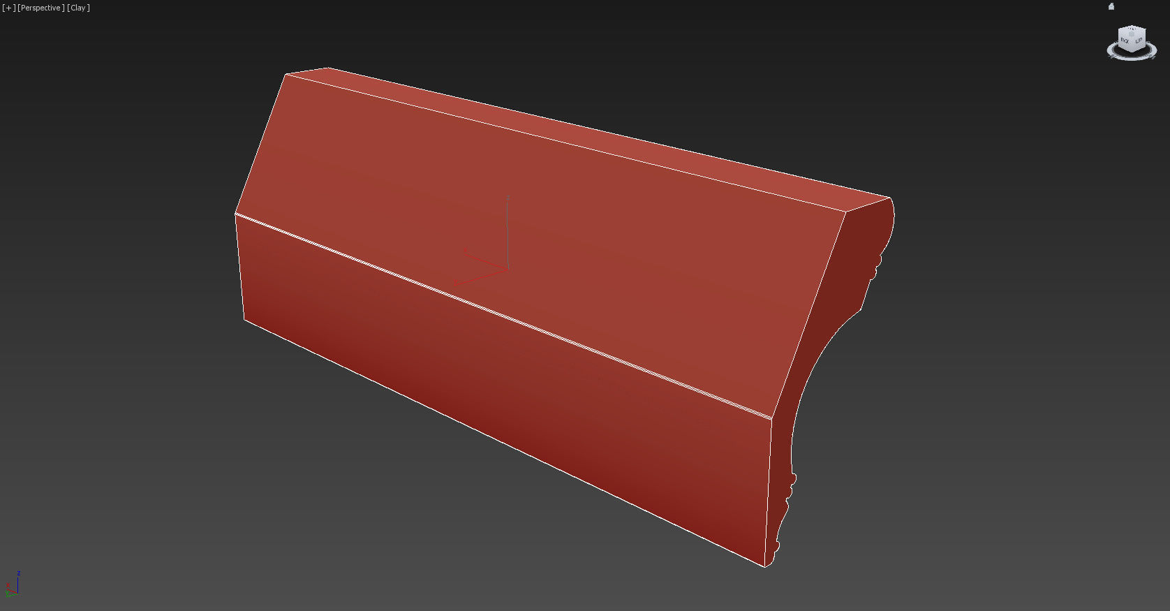 Cornice Moulding Low-poly 3D model_6