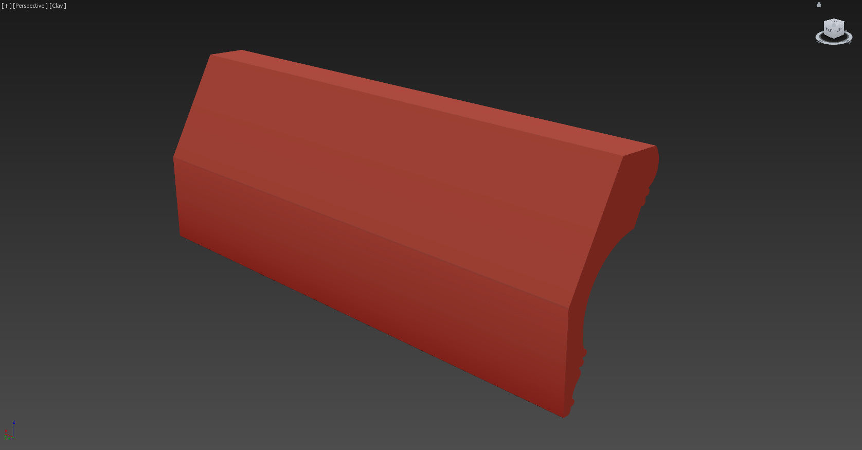 Cornice Moulding Low-poly 3D model_7