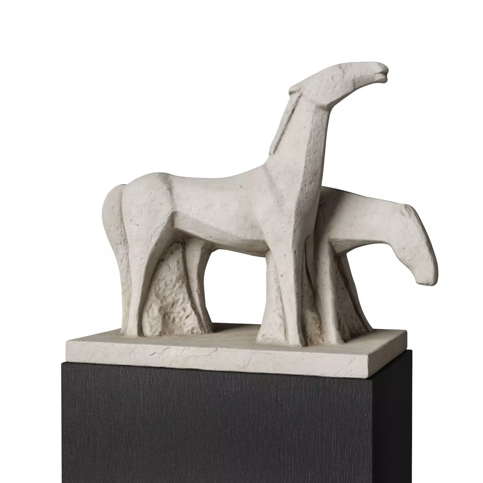 Horses minimal sculpture 3D model