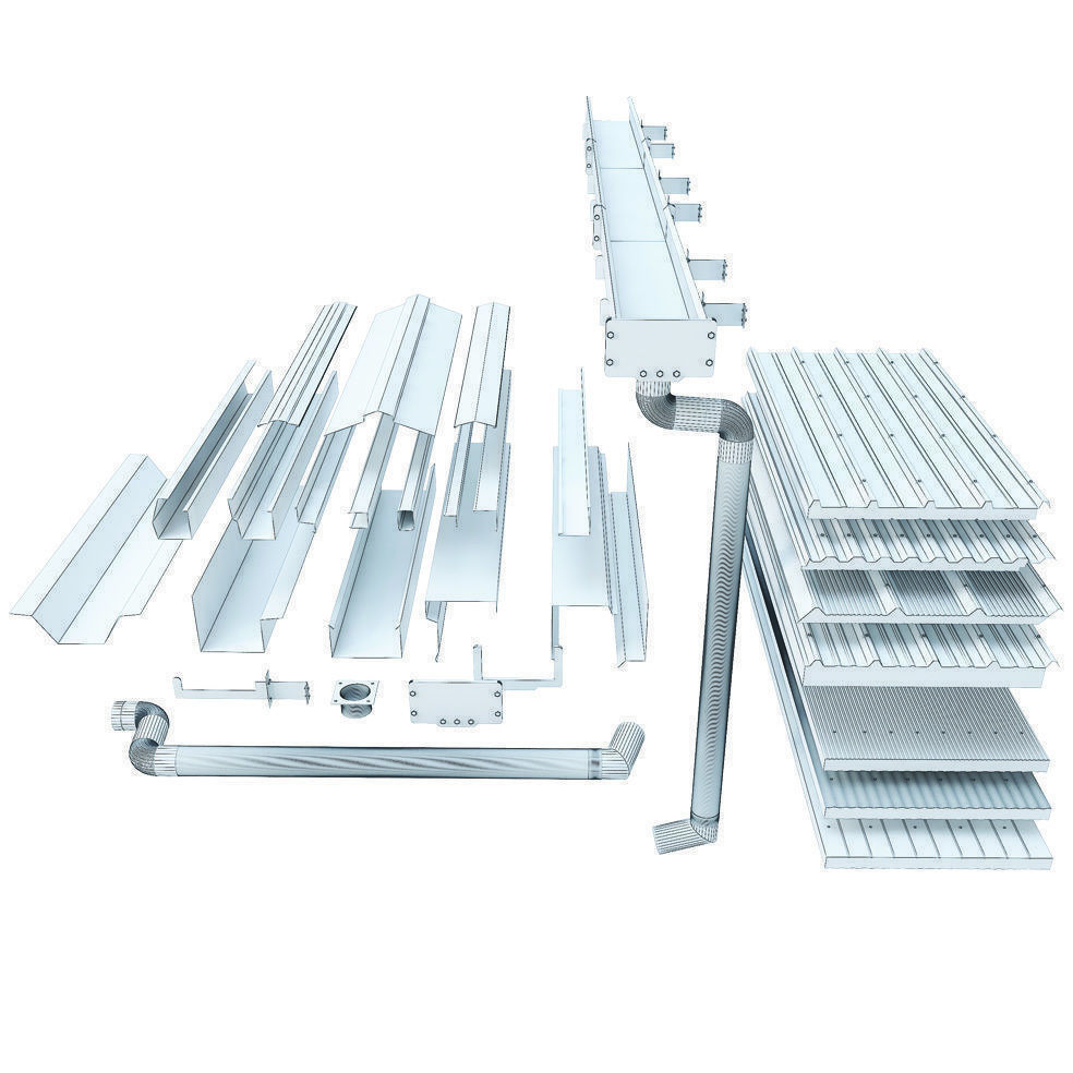 sloped roof-sandwich panel 3D model_4
