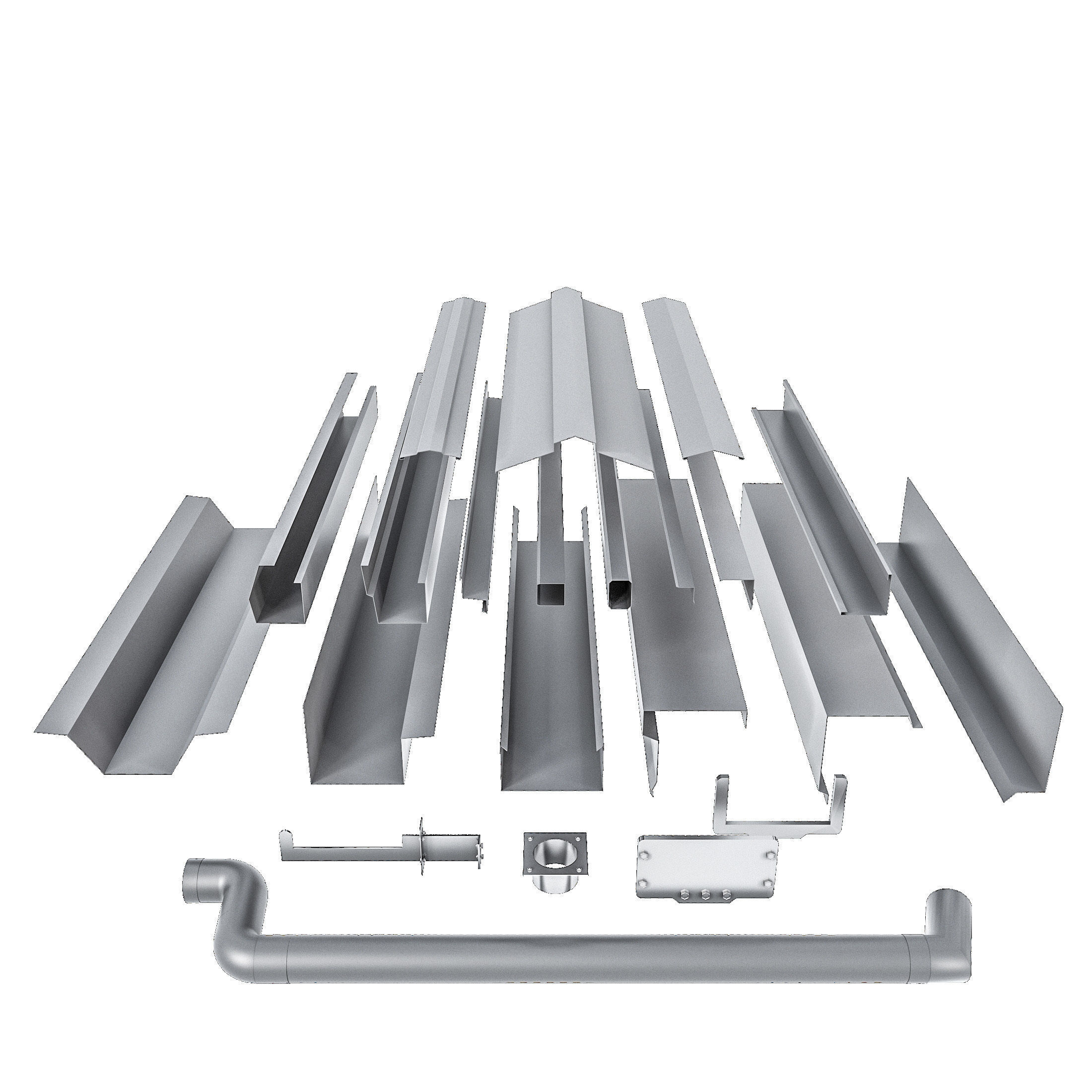 sloped roof-sandwich panel 3D model_3
