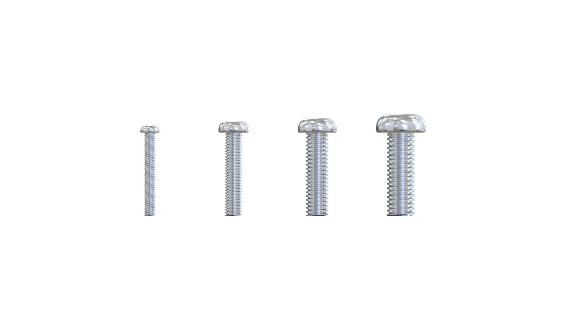 screws M2-M5 3D print model_4