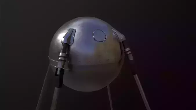 Sputnik 1 tripod with two balls