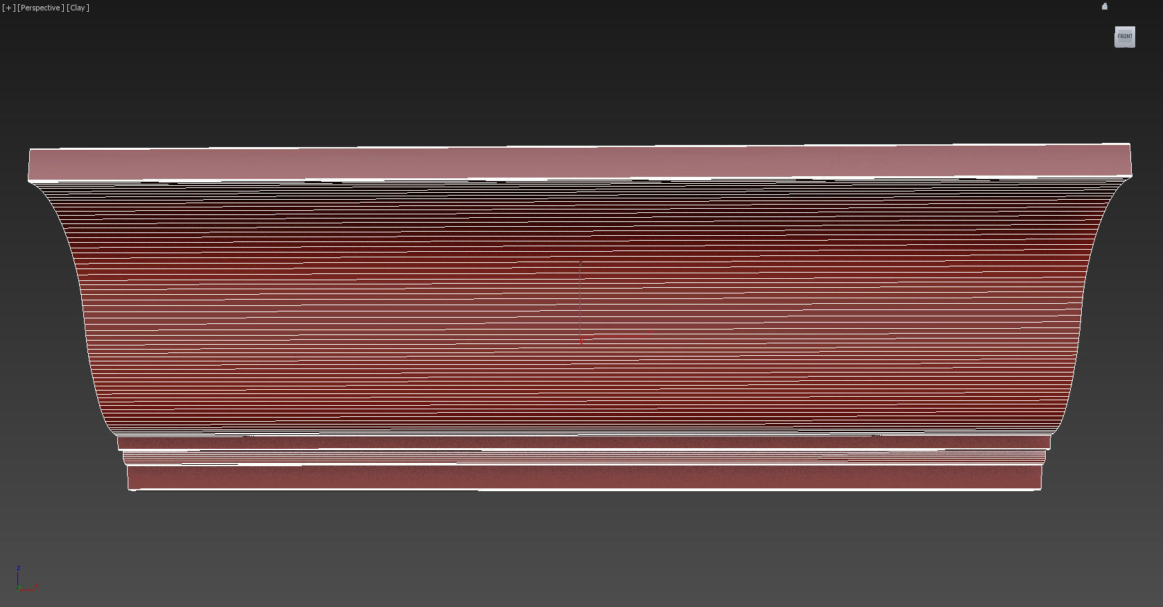 Cornice Moulding Low-poly 3D model_6