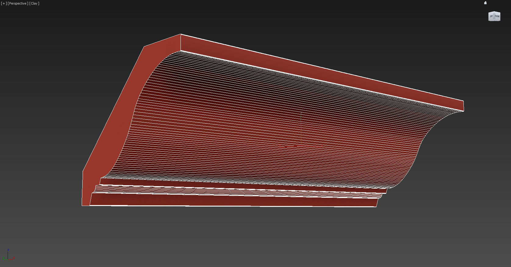 Cornice Moulding Low-poly 3D model_2