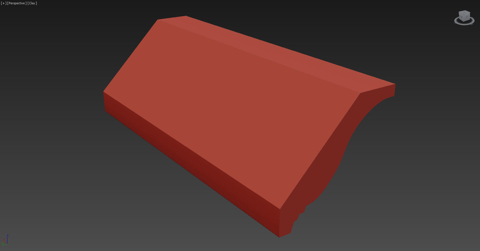 Cornice Moulding Low-poly 3D model_3