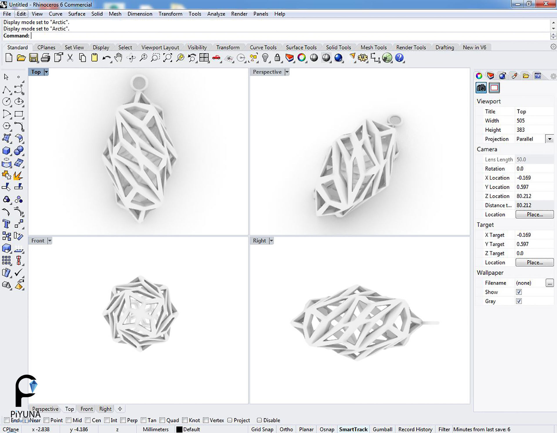 Pendant 071 3D print model_4