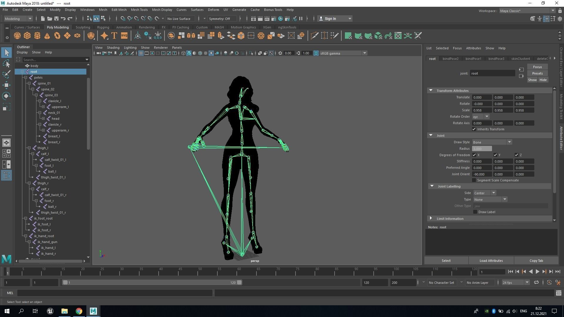 Party Girl - Game Ready Low-poly 3D model_15