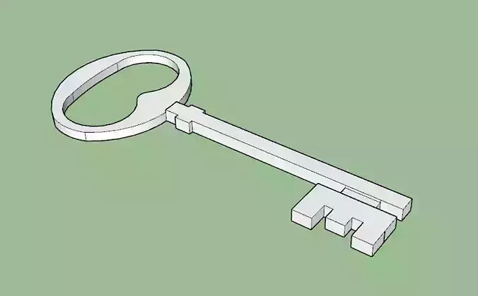 Key Type 1 Printable 3D Print Model 