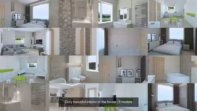 Cozy beautiful interior of the house